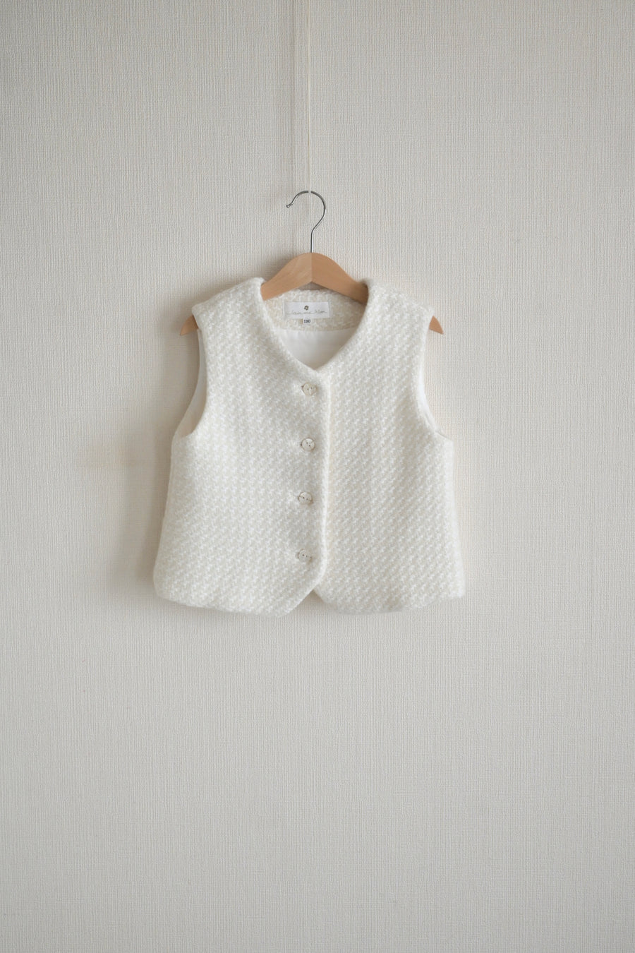 【ORDER】haundstooth knit vest