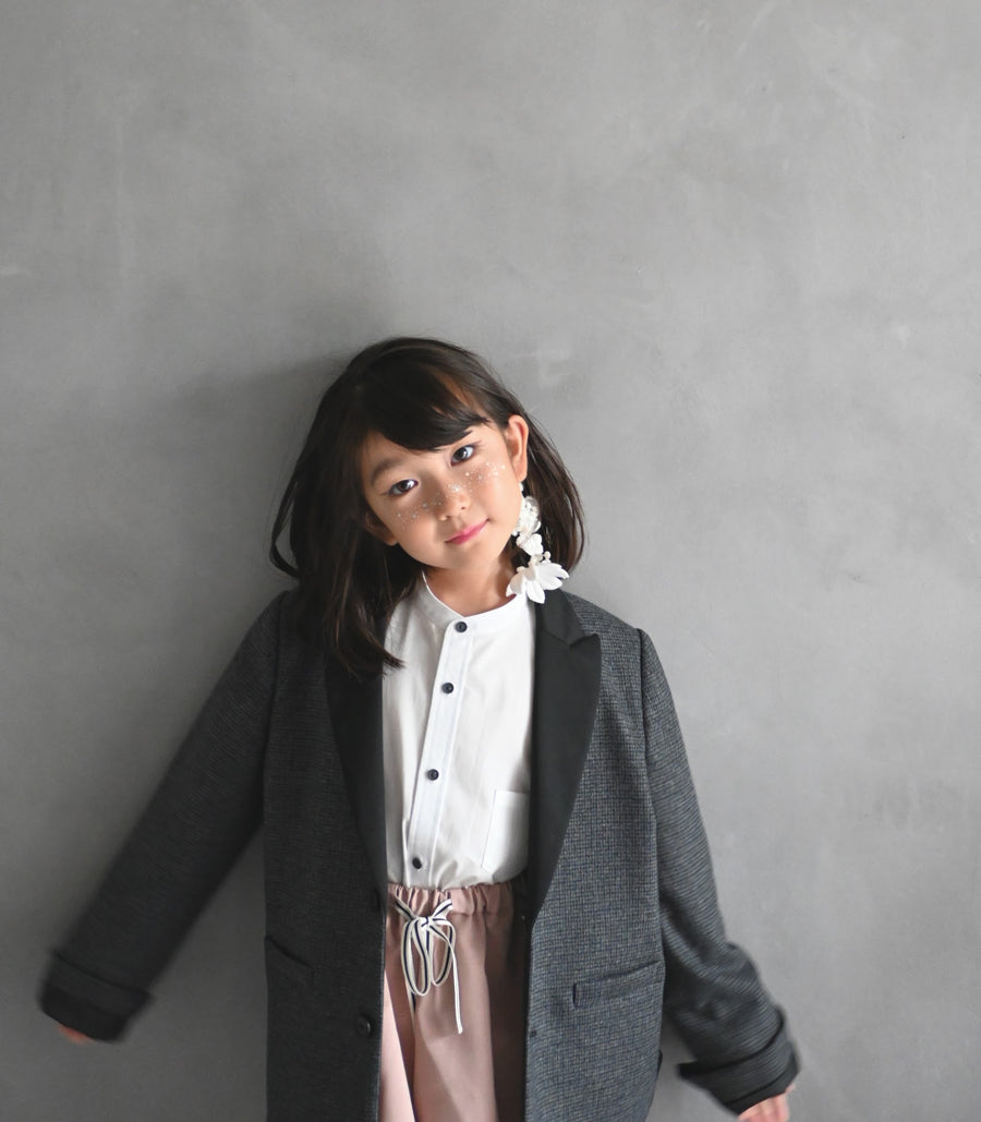 【ORDER】Organic band collar shirts