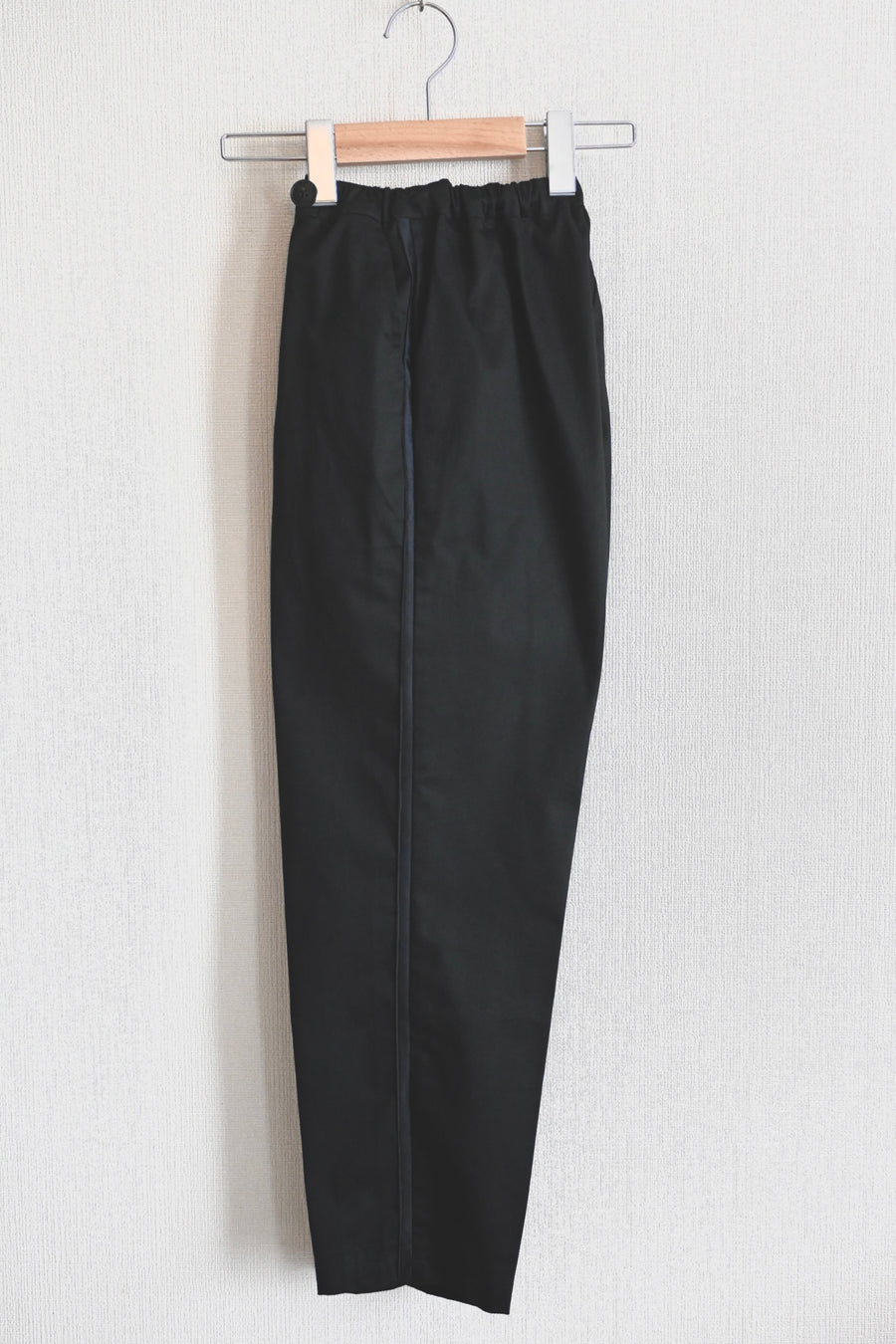 【ORDER】Cotton satin striped pants.      black/pink