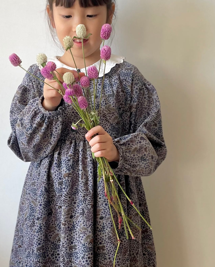 Corduroy print dress