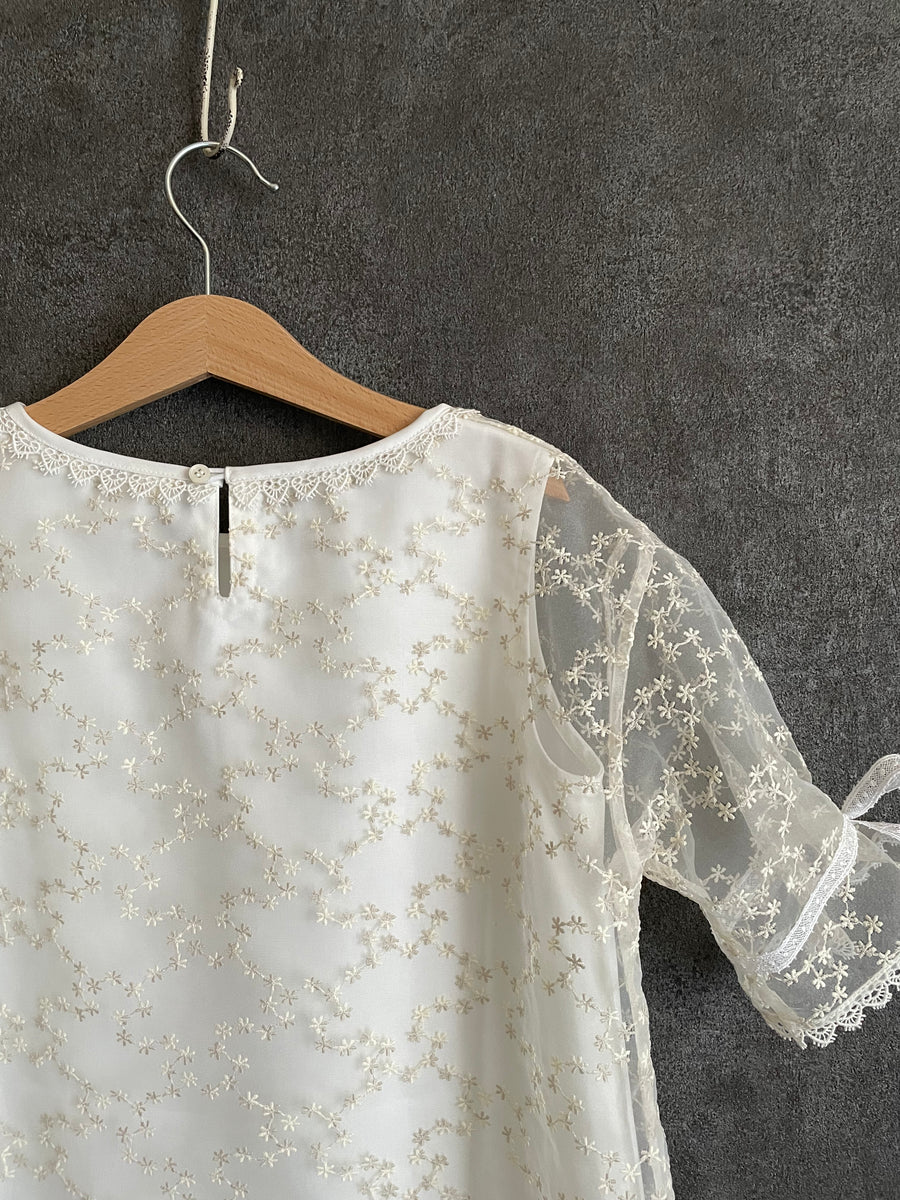 Organdy lace dress