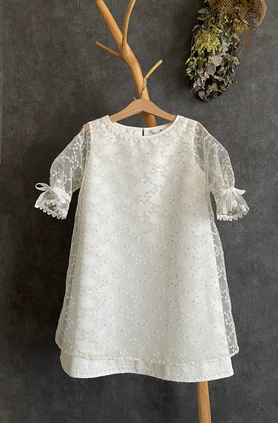 Organdy lace dress